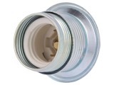 Dulie E27 cu flanșă 38mm din oțel