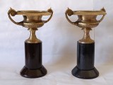 Cumpara ieftin Superba Pereche de Cupe Mari Franceze, din Epoque Restauration, Stil Carol X