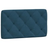 Cumpara ieftin Perna tablie de pat, albastru, 80 cm, catifea