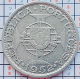 Angola 20 Escudos 1952 argint - km 74 - A031, Africa