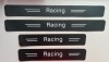 Set 4 Ornamente Praguri Auto Racing, Autocolant Negru, 60cm/40cm