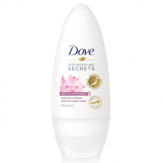 Deodorant Roll On Femei, 48h, 50 ml, Dove Nourishing Secrets Lotus Flower and Rice Water, Deodorant Anti-Perspirant Roll On Dove, Deodorant Roll On Do