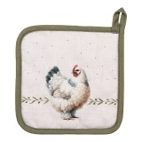 Cumpara ieftin Servet termic vase fierbinti bumbac multicolor Country 20x20 cm