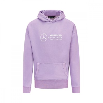 Mercedes AMG Petronas hanorac de bărbați cu glugă Retro lilac F1 Team 2023 - XXL foto