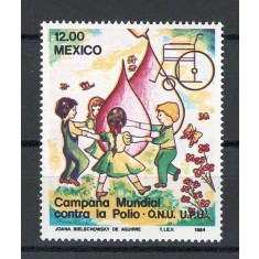 Mexic 1984 MNH - Campania mondiala impotriva poliomielitei, nestampilat