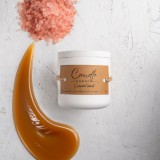 Lumanare parfumata handmade din ceara naturala de soia 100%, aroma Caramel sărat, Recipient ceramic, 150 g