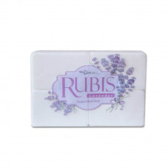Sapun Solid RUBIS Lavander, 4 Buc/Set, 200 g/Buc, Parfum de Lavanda, Sapun cu Lavanda pentru Corp, Sapunuri de Corp, Sapun pentru Ingrijirea Corpului,
