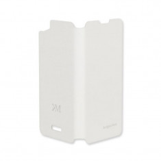 Husa Flip Cover Case telefon Kruger &amp; Matz Flow, Alb