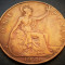 Moneda istorica 1 (ONE) PENNY- MAREA BRITANIE, anul 1921 * cod 4916