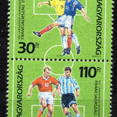 UNGARIA 1998, Sport, Fotbal, Franta, MNH, serie neuzata