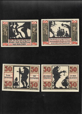 Set Notgeld 4 x 50 pf Naumburg foto