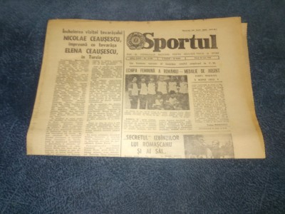 ZIARUL SPORTUL 24 MAI 1983 foto