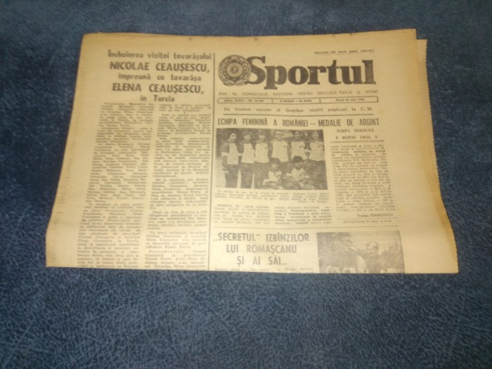 ZIARUL SPORTUL 24 MAI 1983