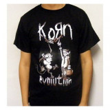 Tricou barbati marime L KORN - Evolution + CD The Paradigm Shift, Bumbac, Negru