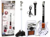 Set chitara electrica cu microfon, 22 x 70 x 3 cm, alb, Lean 15617