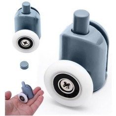 Rola universala inferioara pentru cabina de dus, 2.3 x 4.5 cm, otel si PP