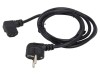 Cablu Alimentare 3x0,75mm2 cu Ștecăr Unghiular și Conector IEC C13