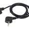 Cablu Alimentare 3x0,75mm2 cu Ștecăr Unghiular și Conector IEC C13