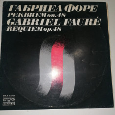 DISC / VINIL / - GABRIEL FAURE - REQUIEM OP.48