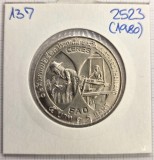 Thailanda 5 Baht 2523 (1980) KM#137 - FAO Ceres, Regina Sirikit