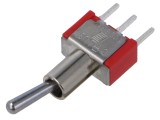 Comutator basculant E-SWITCH 2 poziții SPDT 2A/250VAC 5A/28VDC cod 100SP1T1B2M2QE