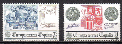 SPANIA 1982, EUROPA CEPT, Aniversari, serie neuzata, MNH foto