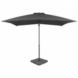 Umbrelă de exterior cu bază portabilă, antracit, vidaXL