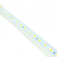 Banda Led Rigida Korea Chip Cu Profil 886AL 1M 12V Lumina Alb Cald 4300k 18W 5630 Cod ALSZ07 170817-32