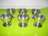 A61-Set 6 paharele mici oua inox noi stare buna.