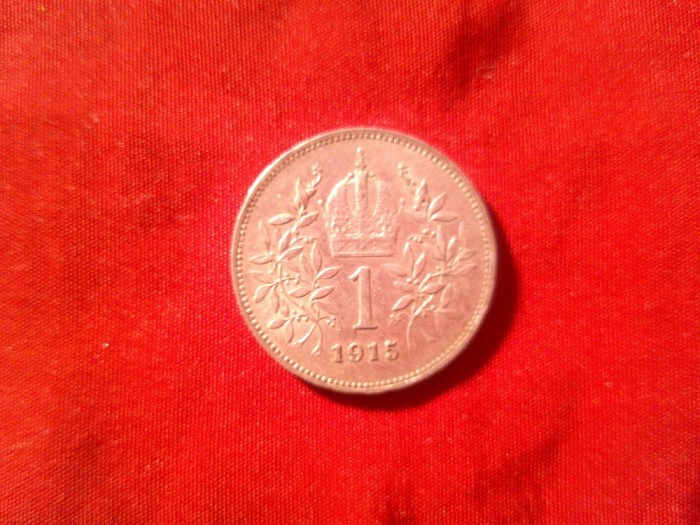 Moneda 1 koroana 1915 Austria Fr.Josef ,argint ,cal.AUNC