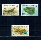 Insulele Cayman 1987 - Fauna, iguana, animale, serie neuzata