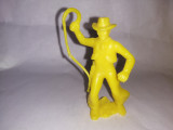 Bnk jc Figurina de plastic - cowboy cu bici - neidentificat