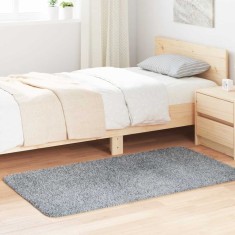 vidaXL Covor shaggy cu pom &icirc;nalt, NAVARRA, gri argintiu, 80x150 cm