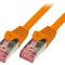 Patch Cord S/FTP Cat6 LSZH Portocaliu 0.25m