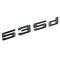 Emblema 535d Negru lucios, spate portbagaj BMW