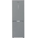 Combina frigorifica Whirlpool WHK 26363 XP6E, Total No Frost, 316 l, H 186.5 cm, Clasa C, Mod Vacanta, Culoare Inox