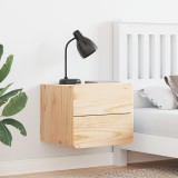 vidaXL Noptieră cu sertar 2 pcs Maro 39 x 34 x 33 cm Lemn masiv de pin