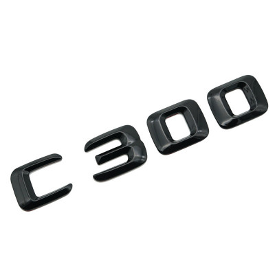 Emblema C 300 Negru, pentru spate portbagaj Mercedes foto