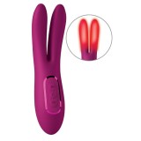 Vibrator dublu JIMMYJANE Solis Ascend 2 Pro, pentru zone intime și clitoris, cu funcție de &icirc;ncălzire, 7 funcții de vibrație, 3 viteze, roz