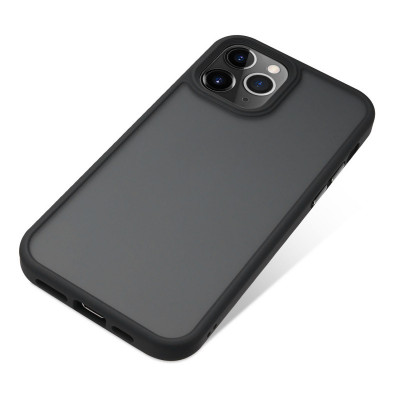 Husa TPU Nevox pentru Apple iPhone 12 / Apple iPhone 12 Pro, StyleShell Invisio, Neagra Transparenta foto
