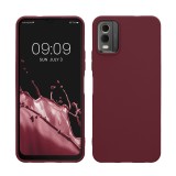 Husa Kwmobile pentru Nokia C32, Visiniu, Silicon, KWM000021KO003C, Carcasa
