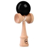 Kendama Play PRO K Neagra, 18.5cm, 250g, Joc Abilitati, Trick-uri