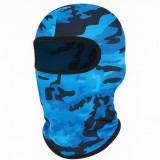 Cagula Camuflaj FIXATO, Unisex, Protectie UV, Material elastic, respirabil, Marime universala, Arctic Blue