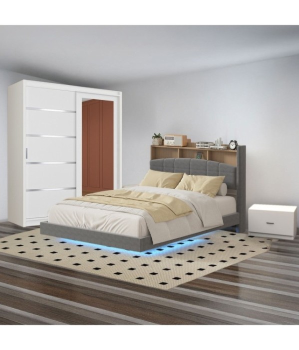 Dormitor Cod A013 Gri 160X200