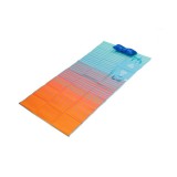 Rogojina Plaja Bleu Portocalie cu Perna Gonflabila, 180x86 cm, Pliabila, Antinisip