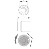 Cheie Tubulara Hexagonala Proline 1/2&quot; 11mm /E