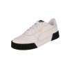 Pantofi sport Puma Carina 2.0, alb-auriu-negru, mar. 37, 38, 39