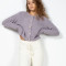 Cardigan pufos Missguided cu maneca lunga si nasturi 22YEL30014