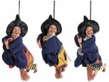 Cumpara ieftin Set 3 figurine Halloween Vrajitoare Befana polirasina textil multicolor cm 10x6x18 H