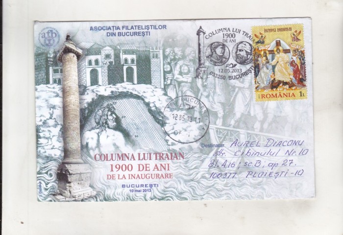 bnk fil Plic ocazional Columna lui Traian 1900 ani Bucuresti 2013